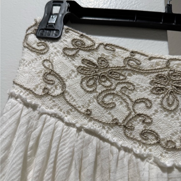 Free People Cream High Low Skirt - Picture 3 of 6